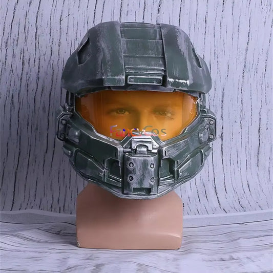 Halo 4: Forward Unto Dawn Cosplay Master Chief Helmet Halloween Cosplay Cap Helmet PVC Mask Props Mask for Men Halloween Mask