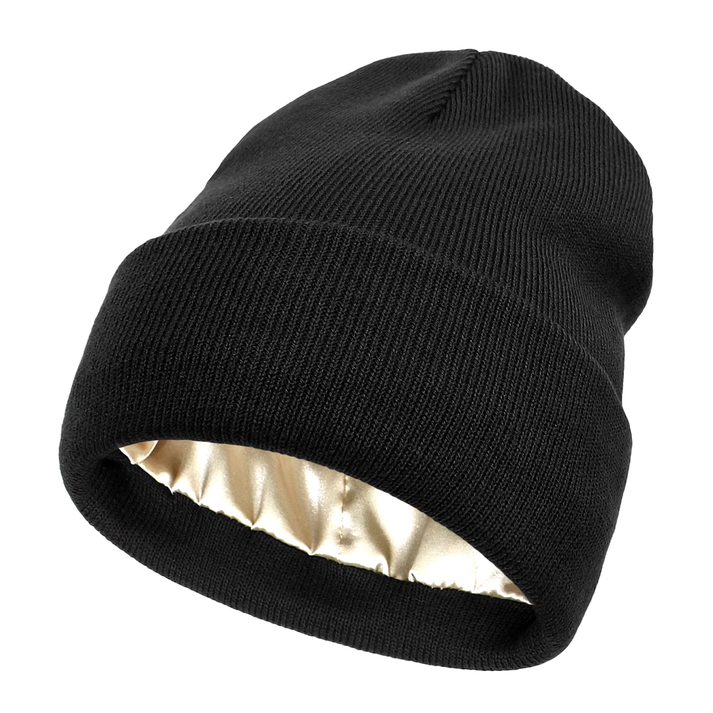 Winter Hat for Women Silk Satin Lined Beanies Chunky Caps Men Warm Fashion Women Bonnet Skullies Caps Male Female Balaclava Hats