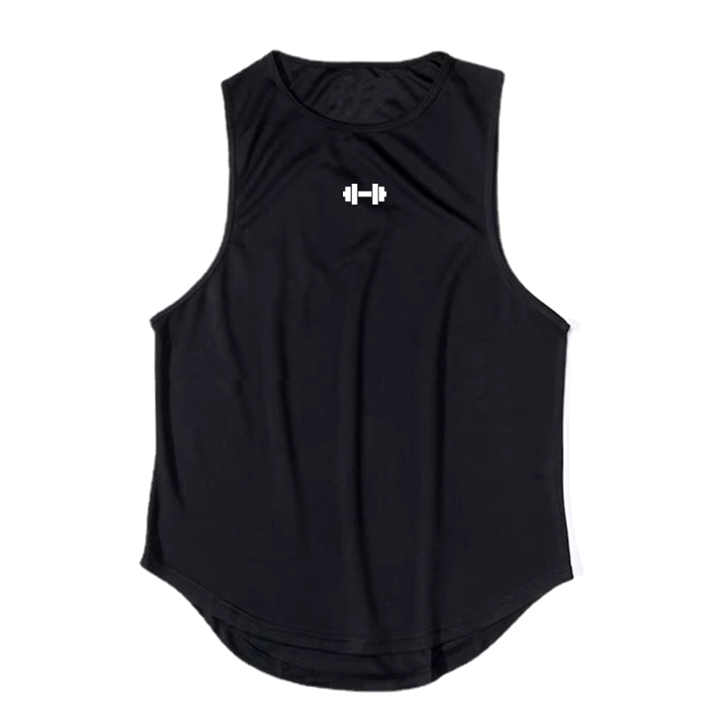 Summer Men'S Gym Tank Top Fitness Training Clothing Quick-Drying Loose Bodybuilding Sleeveless Shirt Men Fashion Basketball Vest