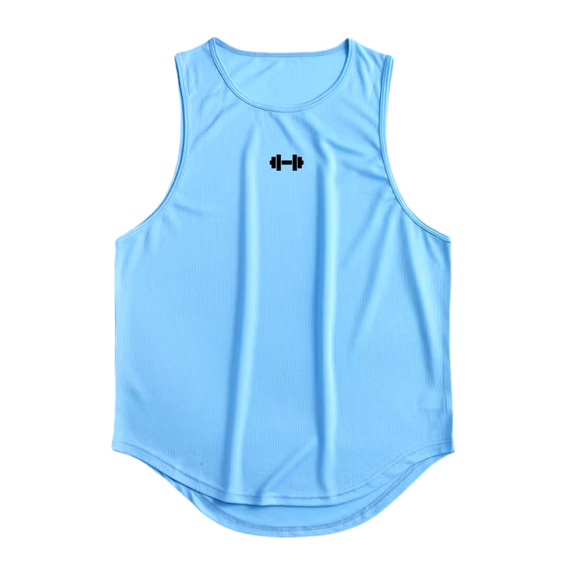 Summer Men'S Gym Tank Top Fitness Training Clothing Quick-Drying Loose Bodybuilding Sleeveless Shirt Men Fashion Basketball Vest