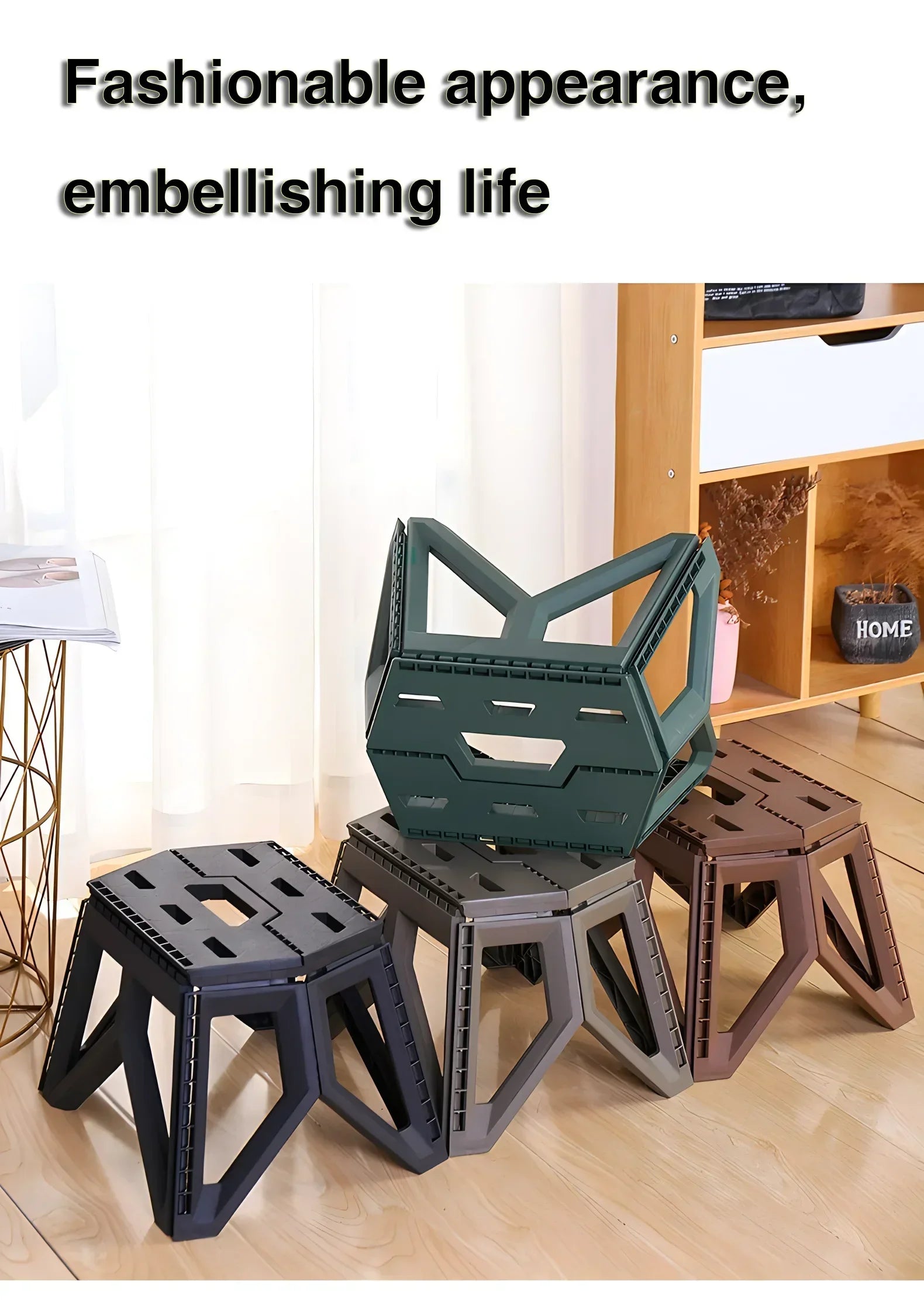 Portable Folding Outdoor Stool - High Load, Durable. for Fishing, Beach & Camping