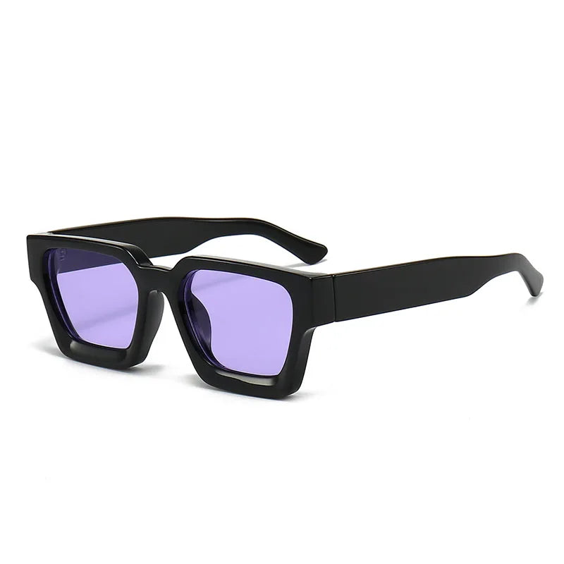 Ins Popular Women Square Sunglasses Retro Men Tinted Shades UV400