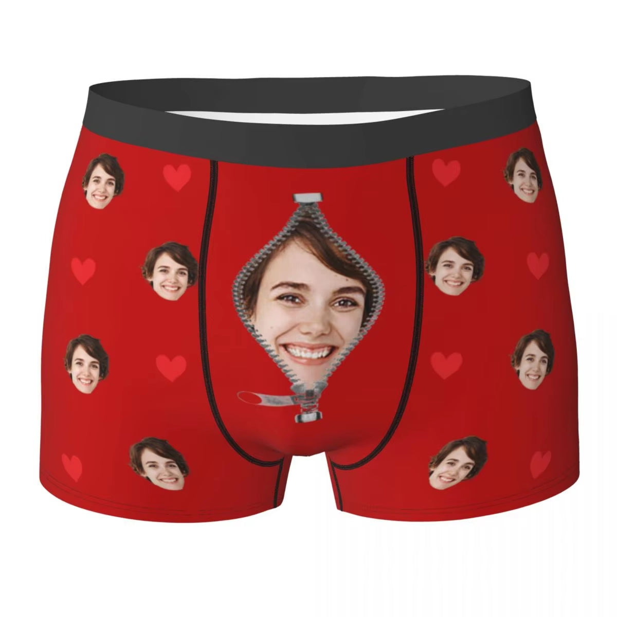 Boxer Briefs Shorts Panties Custom Love Heart Girlfriend Face Boxer Brief Valentine'S Day Gifts for Him Man Underwear